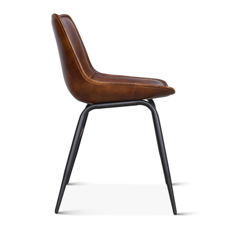 Essex Stanley Dining Chair in Handwashed Chestnut by Home Trends & Design at Eve Furniture