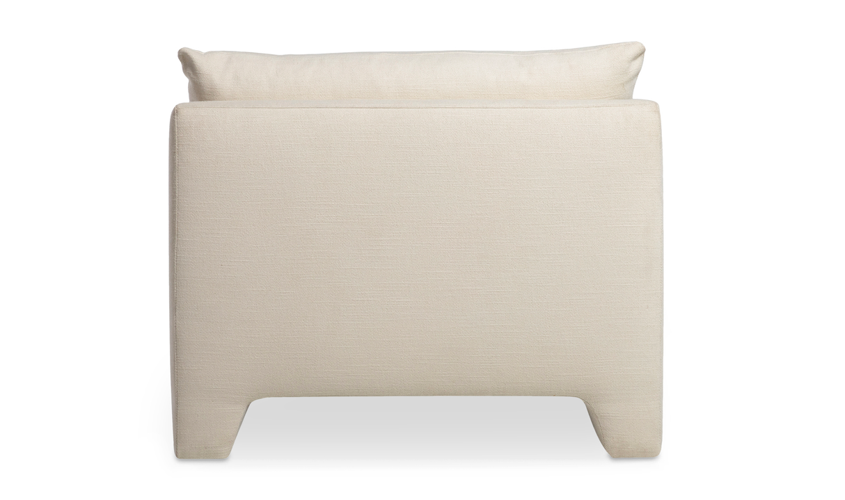 Estelle Chaise Cream by Moe's Home at Eve Furniture