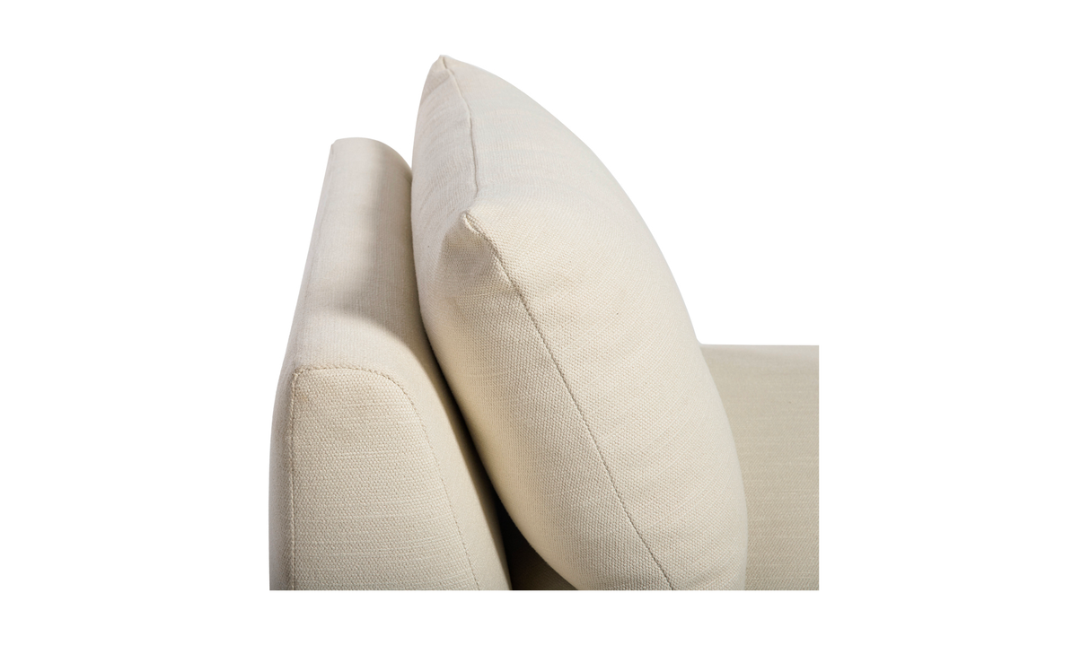 Estelle Chaise Cream by Moe's Home at Eve Furniture