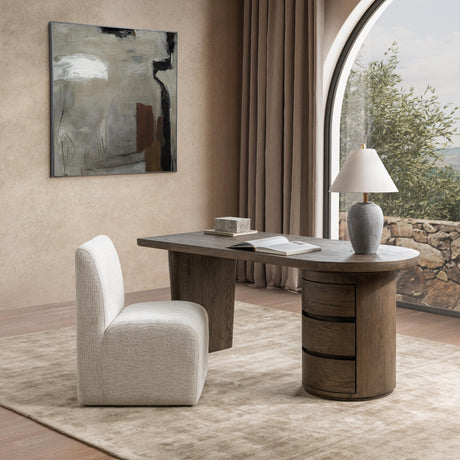 Estelle Desk - Soft Cocoa by Classic Home at Eve Furniture