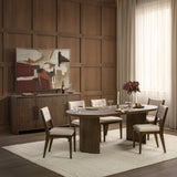Estelle Dining Table - Soft Cocoa by Classic Home at Eve Furniture