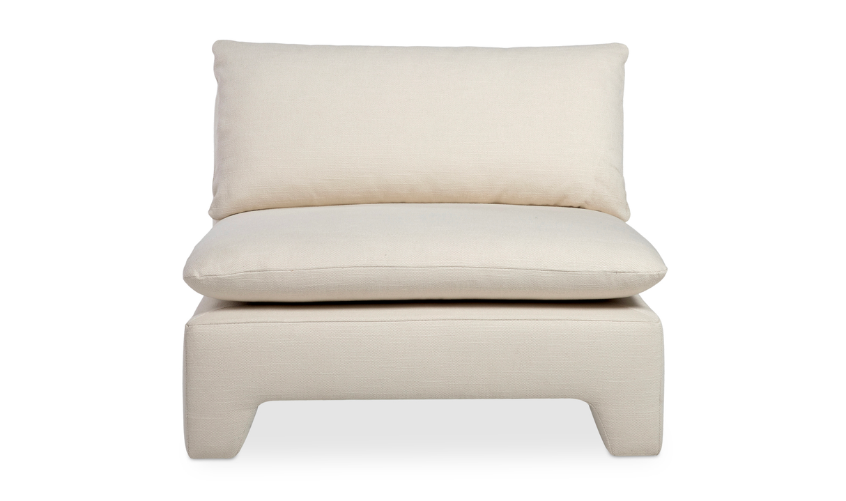 Estelle Lounge Chair Cream by Moe's Home at Eve Furniture