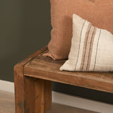 Estelle Rustic Brown Reclaimed Wood Bench by Mercana at Eve Furniture