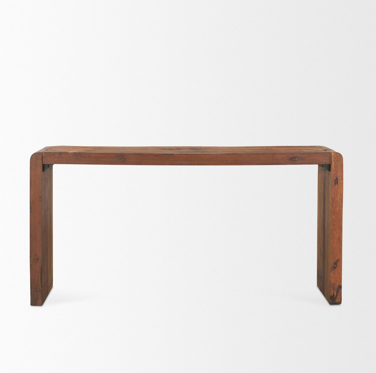 Estelle Rustic Brown Reclaimed Wood Console Table by Mercana at Eve Furniture