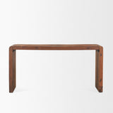 Estelle Rustic Brown Reclaimed Wood Console Table by Mercana at Eve Furniture