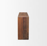 Estelle Rustic Brown Reclaimed Wood Console Table by Mercana at Eve Furniture
