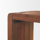 Estelle Rustic Brown Reclaimed Wood Console Table by Mercana at Eve Furniture