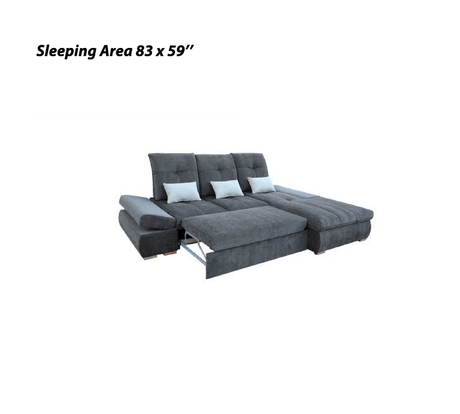 Estero Sectional Right with Bed and storage by ESF Furniture at Eve Furniture