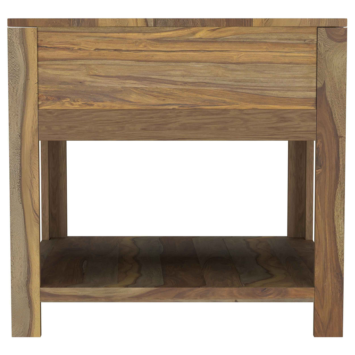 Esther Sheesham Natural 1-Drawer Solid Wood Side End Table by Coaster at Eve Furniture