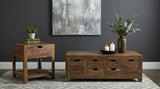 Esther Sheesham Natural 1-Drawer Solid Wood Side End Table by Coaster at Eve Furniture