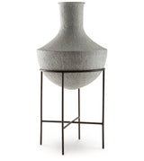 Estonbank Distressed Cream Vase by Ashley at Eve Furniture
