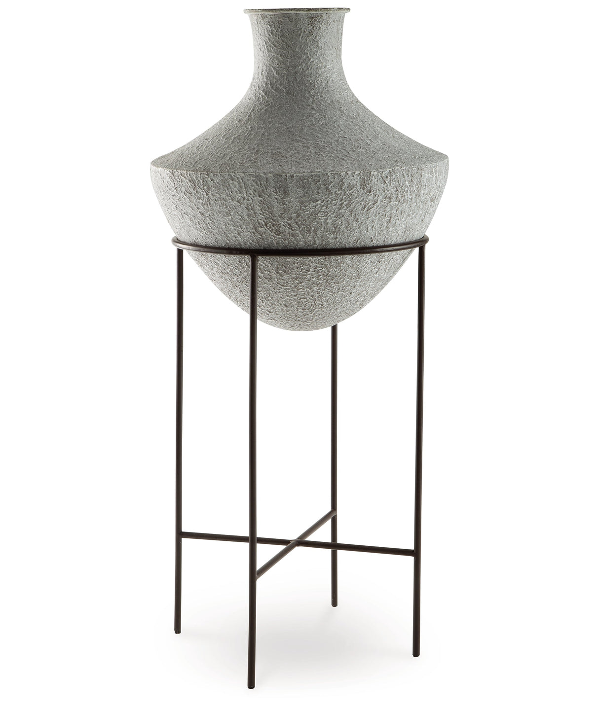 Estonbank Distressed Cream Vase by ASHLEY FURNITURE at Eve Furniture