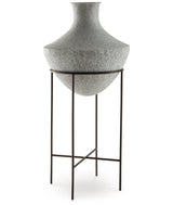 Estonbank Distressed Cream Vase by ASHLEY FURNITURE at Eve Furniture