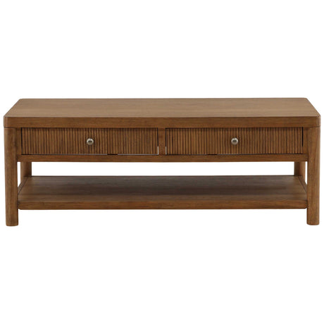 Estrada Coffee Table, Dark Brown by Dovetail at Eve Furniture