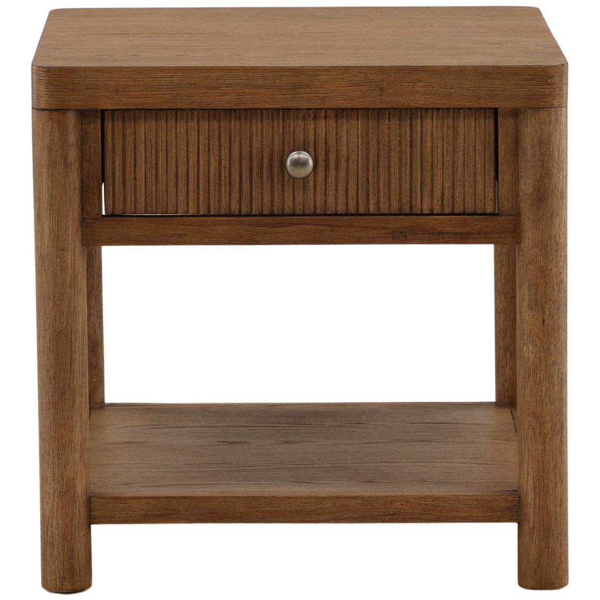 Estrada Side Table, Dark Brown by Dovetail at Eve Furniture