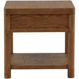 Estrada Side Table, Dark Brown by Dovetail at Eve Furniture