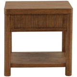 Estrada Side Table, Dark Brown by Dovetail at Eve Furniture