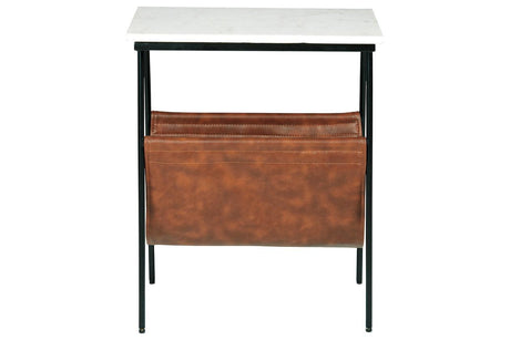 Etanbury Brown/Black/White Accent Table by Ashley at Eve Furniture