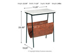 Etanbury Brown/Black/White Accent Table by Ashley at Eve Furniture