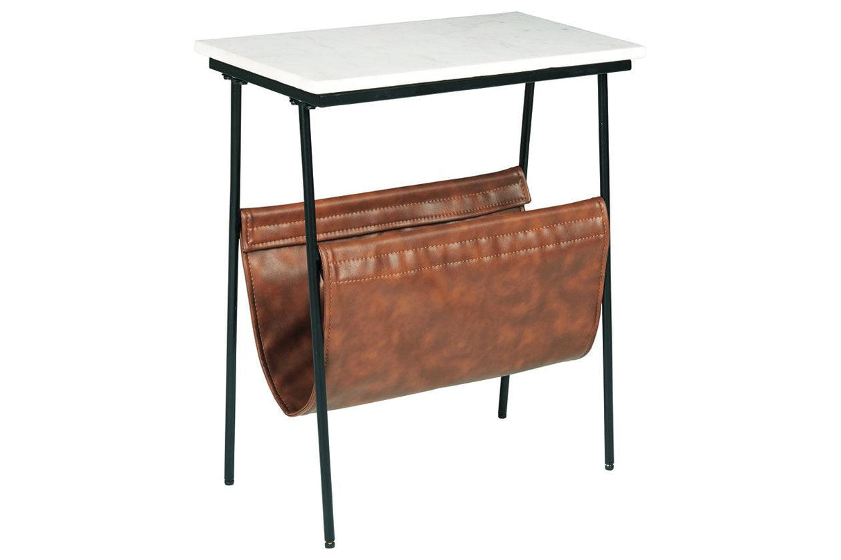 Etanbury Brown/Black/White Accent Table by Ashley at Eve Furniture