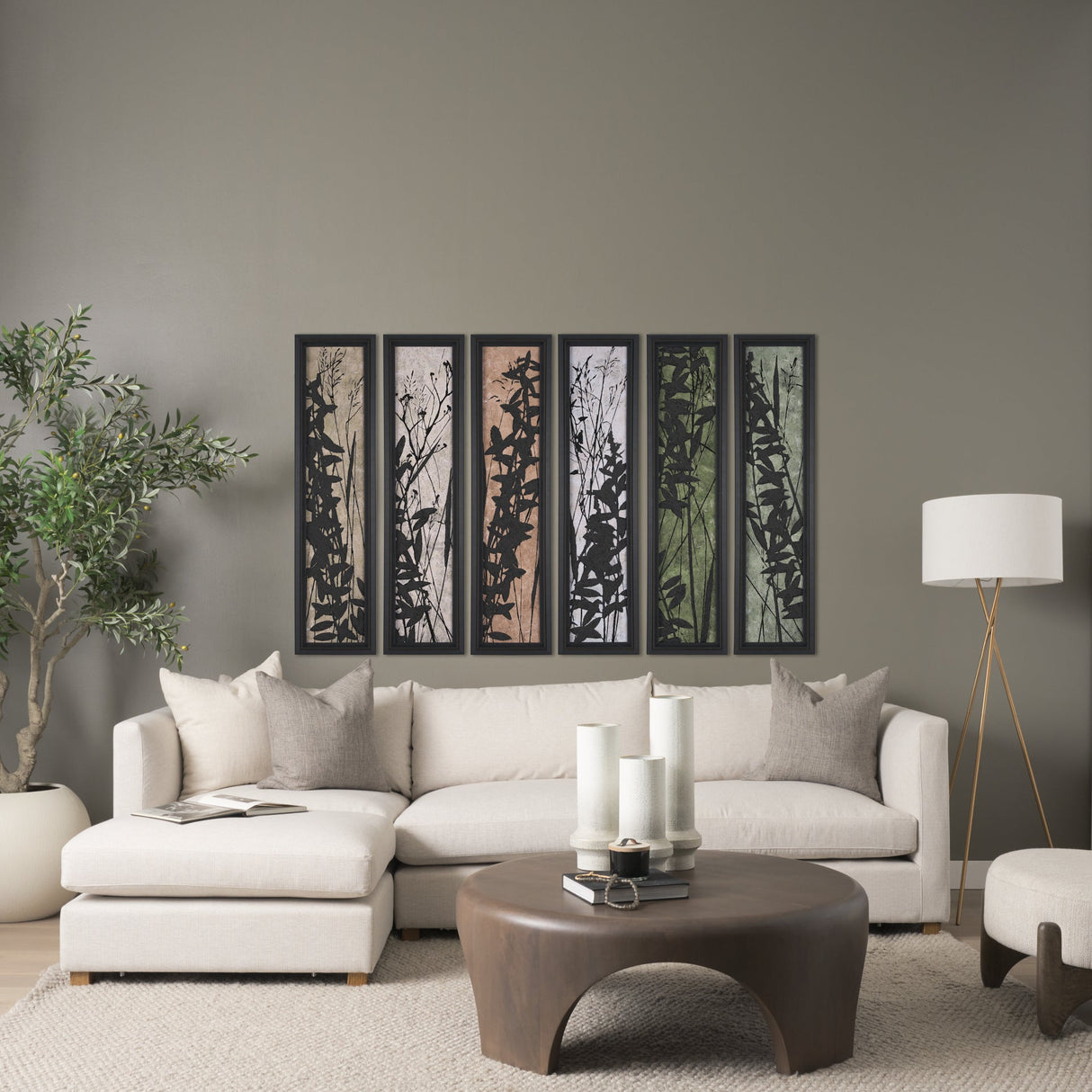 Etched Silouette I by Mercana Studio a Hand Embellished Textured Framed Art Print by Mercana at Eve Furniture