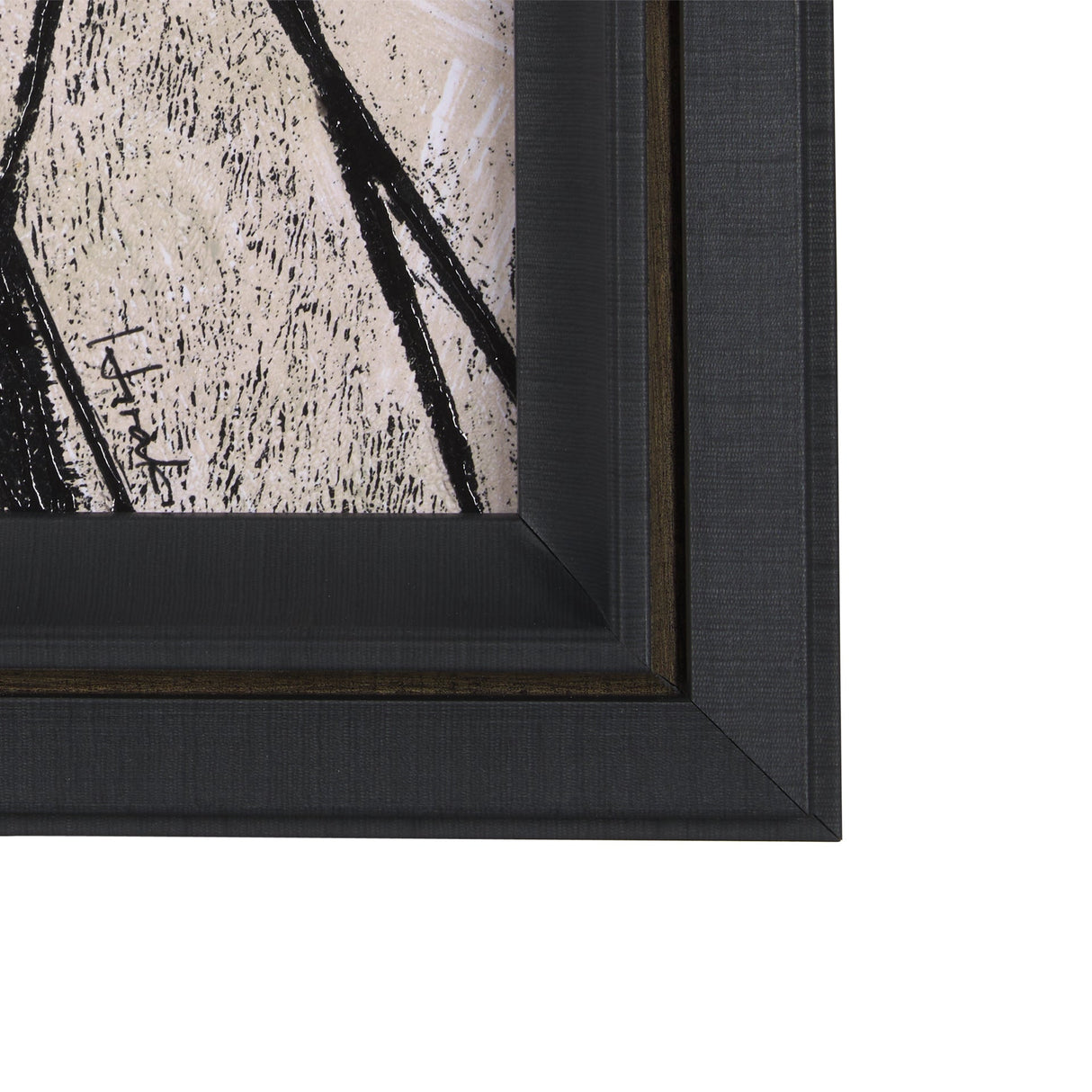 Etched Silouette II by Mercana Studio a Hand Embellished Textured Framed Art Print by Mercana at Eve Furniture
