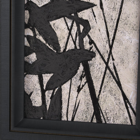 Etched Silouette II by Mercana Studio a Hand Embellished Textured Framed Art Print by Mercana at Eve Furniture
