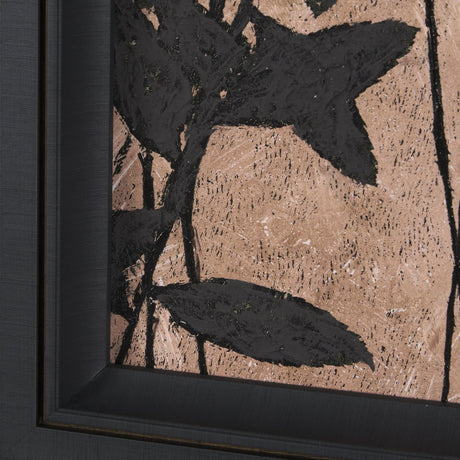 Etched Silouette III by Mercana Studio a Hand Embellished Textured Framed Art Print by Mercana at Eve Furniture