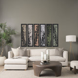 Etched Silouette III by Mercana Studio a Hand Embellished Textured Framed Art Print by Mercana at Eve Furniture