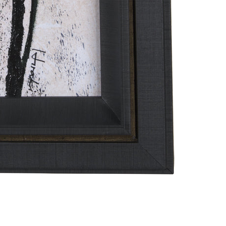 Etched Silouette IV by Mercana Studio a Hand Embellished Textured Framed Art Print by Mercana at Eve Furniture