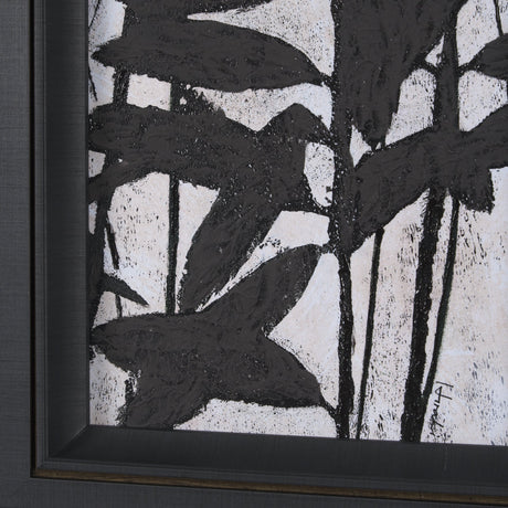 Etched Silouette IV by Mercana Studio a Hand Embellished Textured Framed Art Print by Mercana at Eve Furniture