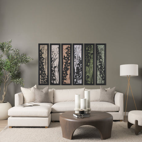 Etched Silouette IV by Mercana Studio a Hand Embellished Textured Framed Art Print by Mercana at Eve Furniture