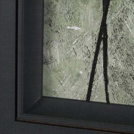 Etched Silouette VI by Mercana Studio a Hand Embellished Textured Framed Art Print by Mercana at Eve Furniture