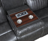 Ethan Dark Grey 3-Piece Reclining Living Room Set by New Era Innovations at Eve Furniture