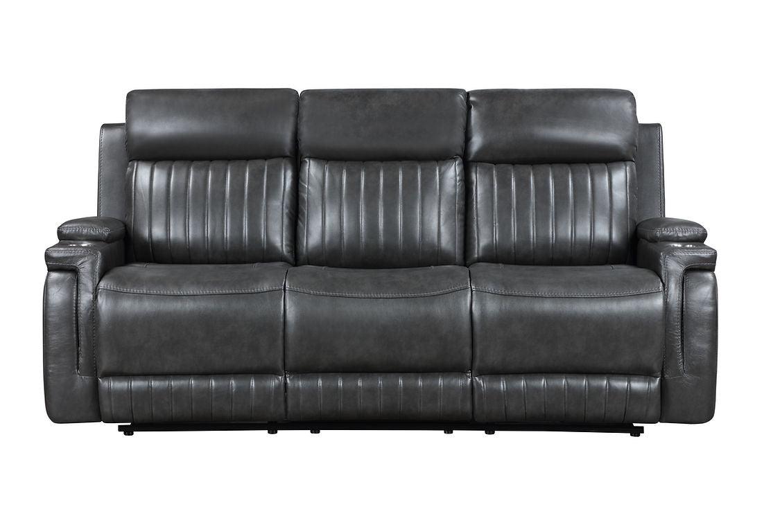 Ethan Dark Grey 3-Piece Reclining Living Room Set by New Era Innovations at Eve Furniture