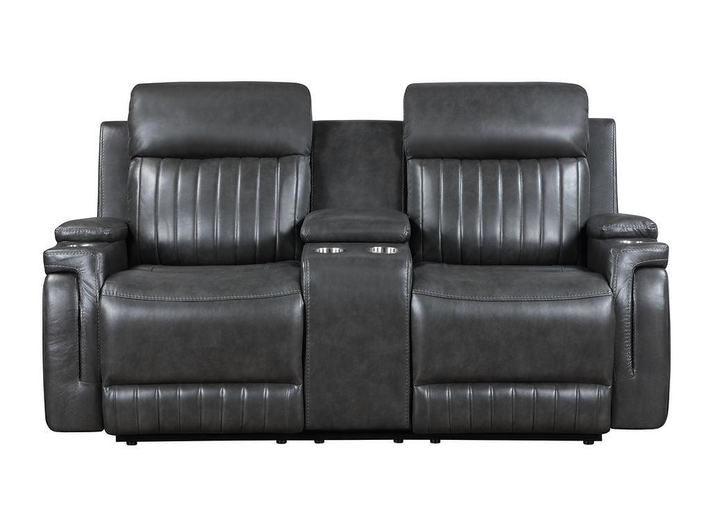 Ethan Dark Grey 3-Piece Reclining Living Room Set by New Era Innovations at Eve Furniture