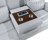 Ethan Light Grey 3-Piece Reclining Living Room Set by New Era Innovations at Eve Furniture