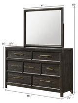 Ethel Dark Brown Dresser by Crown Mark at Eve Furniture