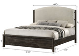 Ethel Dark Brown King Panel Bed by Crown Mark at Eve Furniture