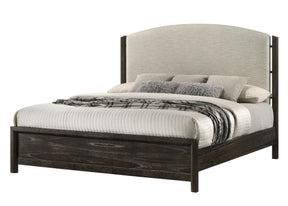 Ethel Dark Brown King Panel Bed by Crown Mark at Eve Furniture