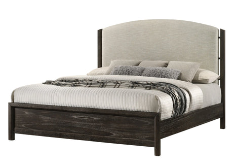 Ethel Dark Brown King Panel Bed by Crown Mark at Eve Furniture