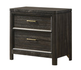 Ethel Dark Brown Nightstand by Crown Mark at Eve Furniture