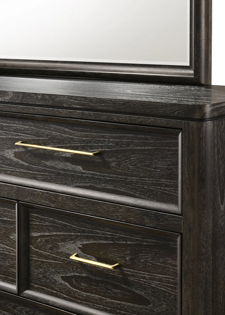 Ethel Dark Brown Panel Bedroom Set by Crown Mark at Eve Furniture