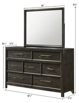 Ethel Dark Brown Panel Bedroom Set by Crown Mark at Eve Furniture