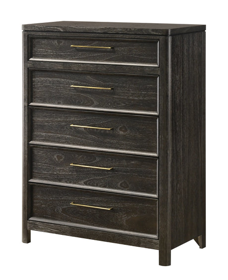 Ethel Dark Brown Panel Bedroom Set by Crown Mark at Eve Furniture
