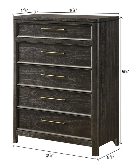 Ethel Dark Brown Panel Bedroom Set by Crown Mark at Eve Furniture