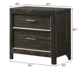 Ethel Dark Brown Panel Bedroom Set by Crown Mark at Eve Furniture