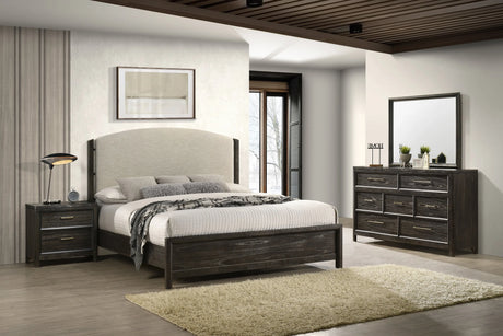 Ethel Dark Brown Panel Bedroom Set by Crown Mark at Eve Furniture