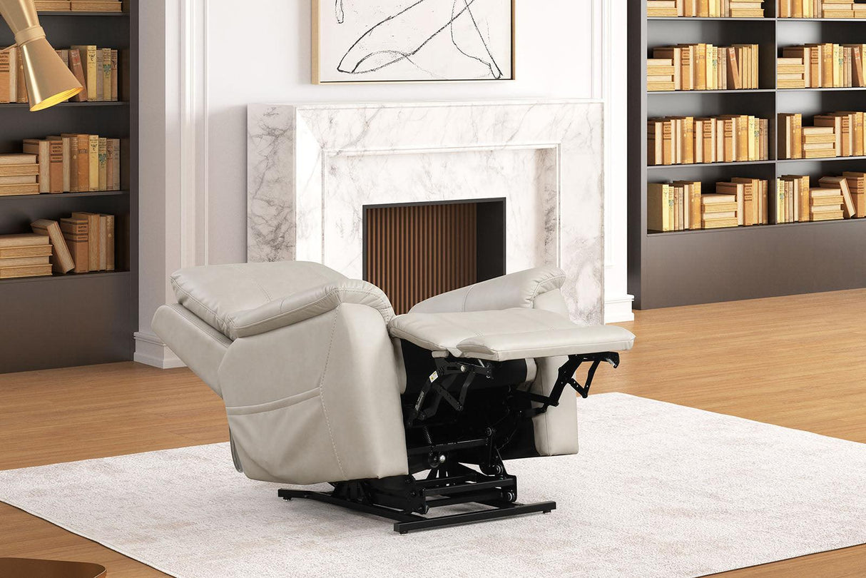 Ethelreda Light Gray Lift Chair by Furniture of America at Eve Furniture