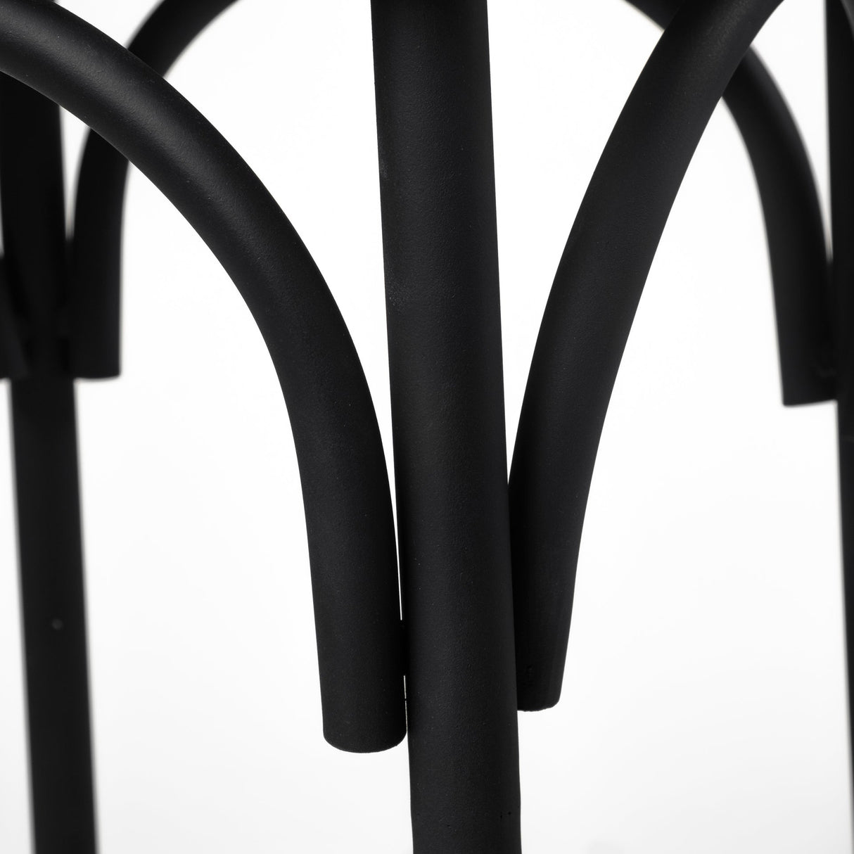 Etienne 26.25" Seat Height Black Wood Seat Black Metal Base Stool by Mercana at Eve Furniture